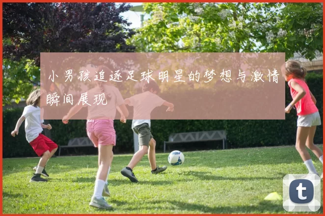 小男孩追逐足球明星的梦想与激情瞬间展现
