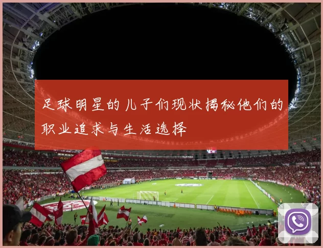 足球明星的儿子们现状揭秘他们的职业追求与生活选择