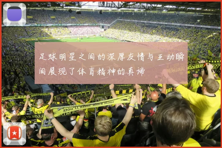足球明星之间的深厚友情与互动瞬间展现了体育精神的真谛