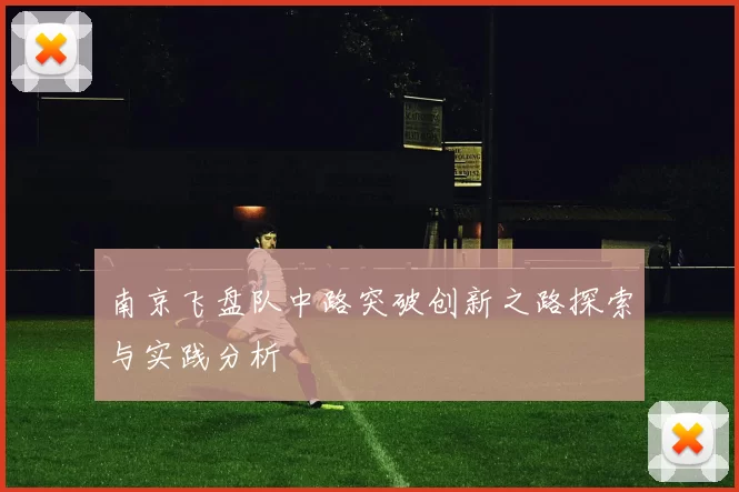 南京飞盘队中路突破创新之路探索与实践分析